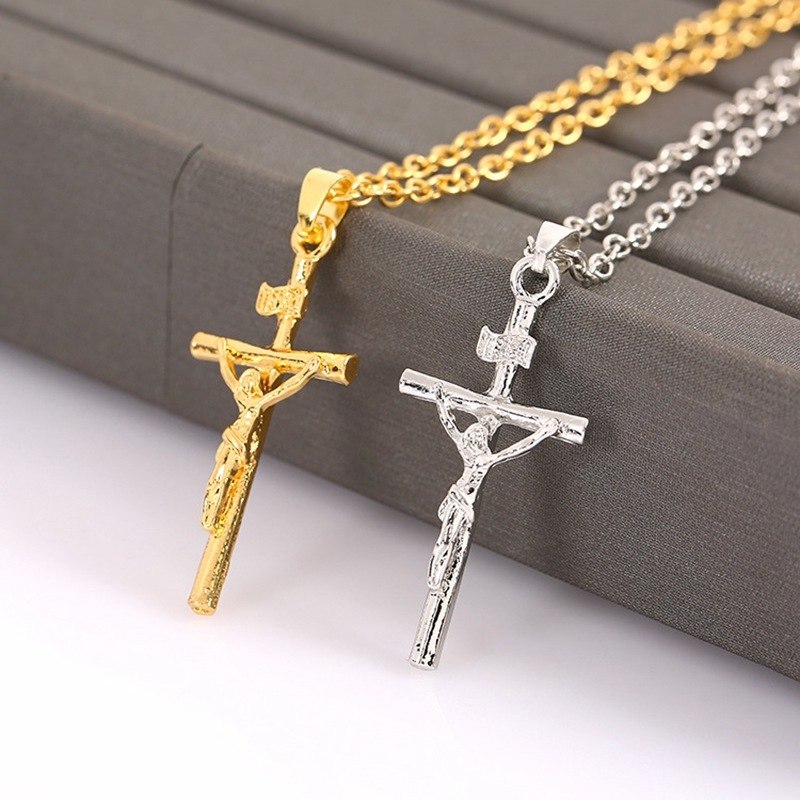 Christian Cross Necklace and Pendant of Jesus
