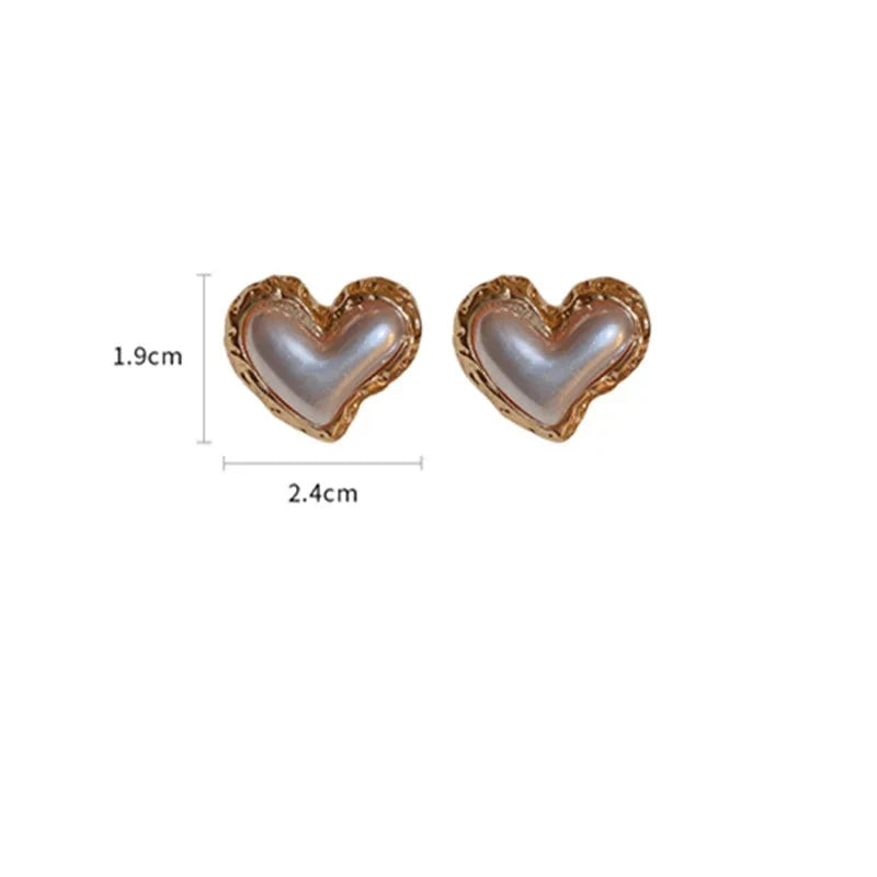 Boucles d'Oreilles Pendantes Coeur Femme