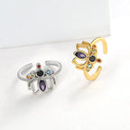 Lotus Flower 7 Chakras Ring for Women