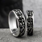 Adjustable Men's Viking Runes Ring