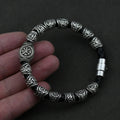 Men's Viking Nordic Runes Bracelet silver
