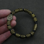 Men's Viking Nordic Runes Bracelet gold