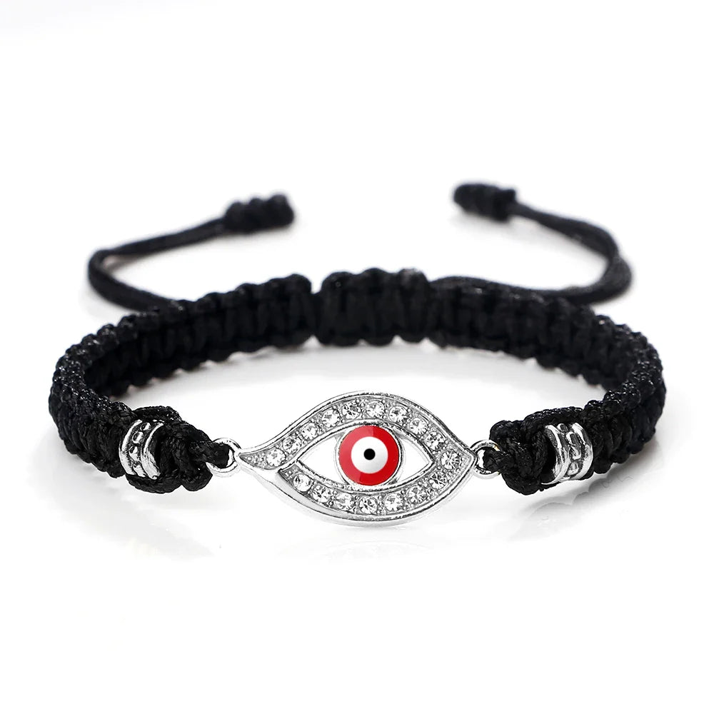 Braided Zircon Turkish Evil Eye Bracelet