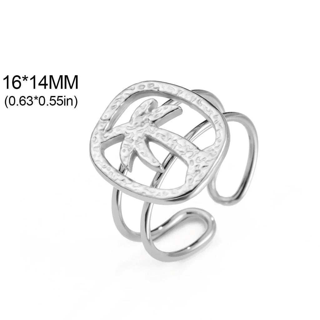 Bague à motif palmier