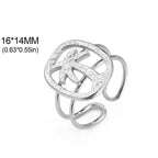 Bague à motif palmier