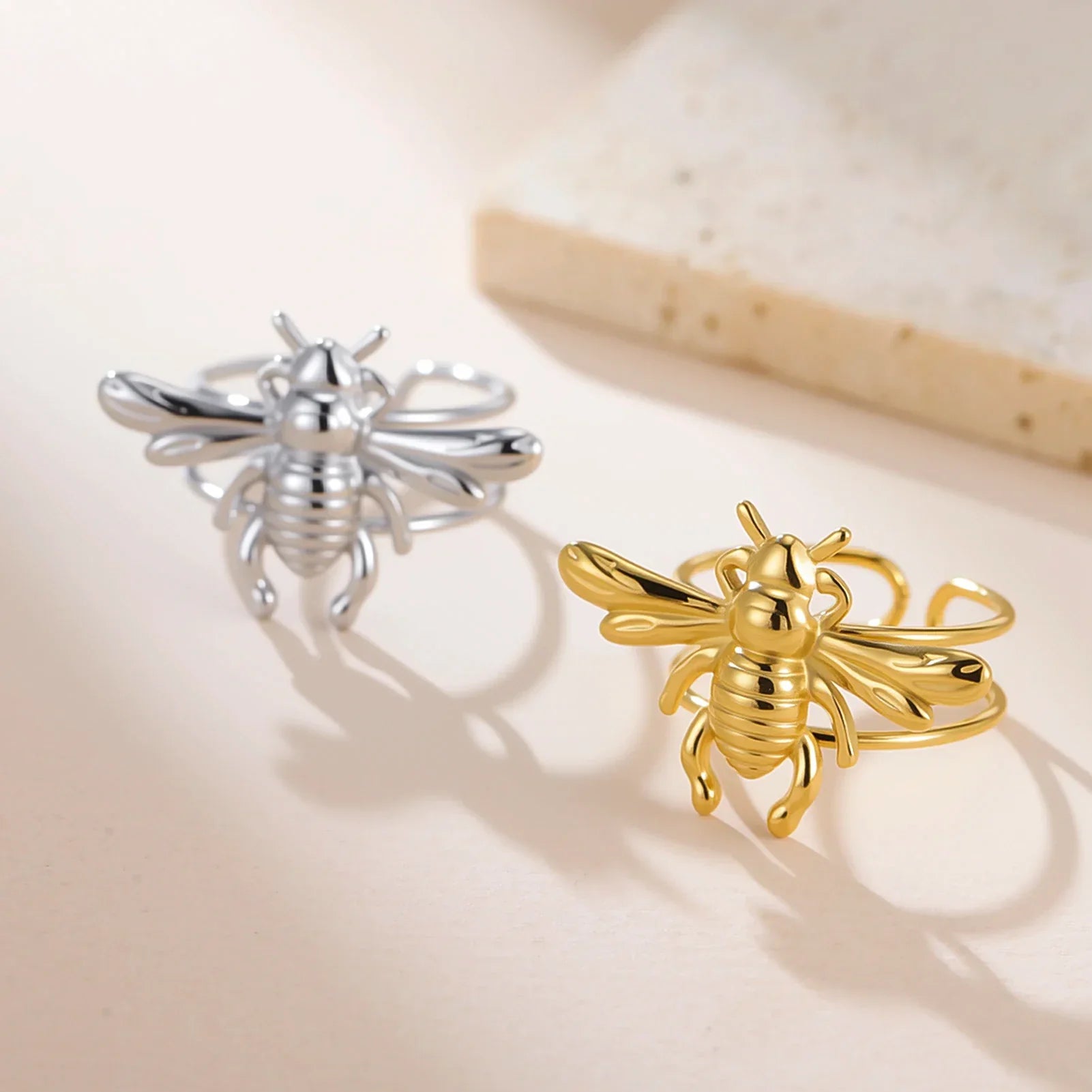 Bague abeille pour femme or