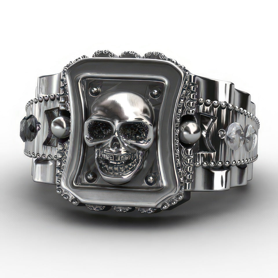 Steel Skull Ring