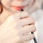Bague ailes d'ange avec strass