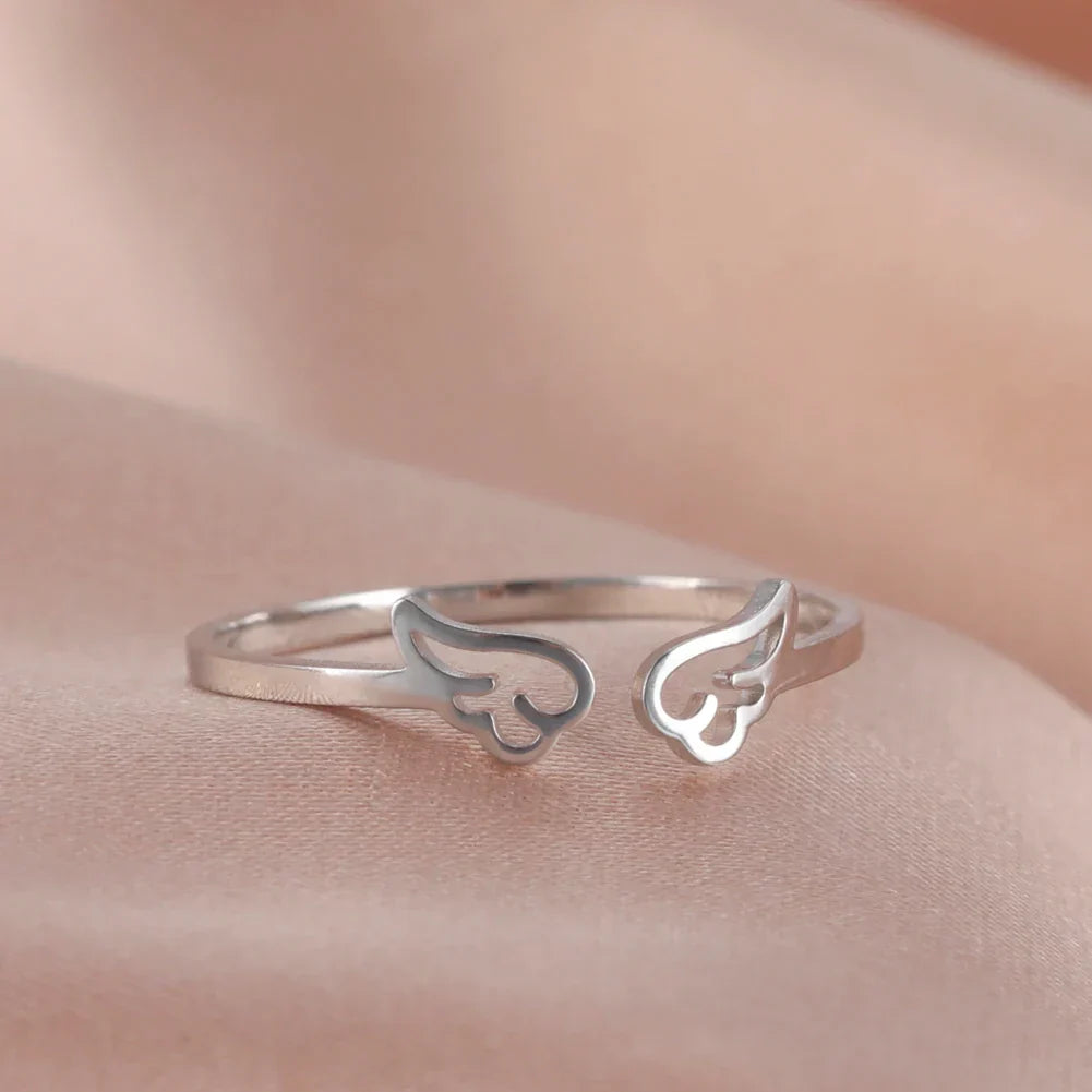 Bague ailes d'ange femme argent