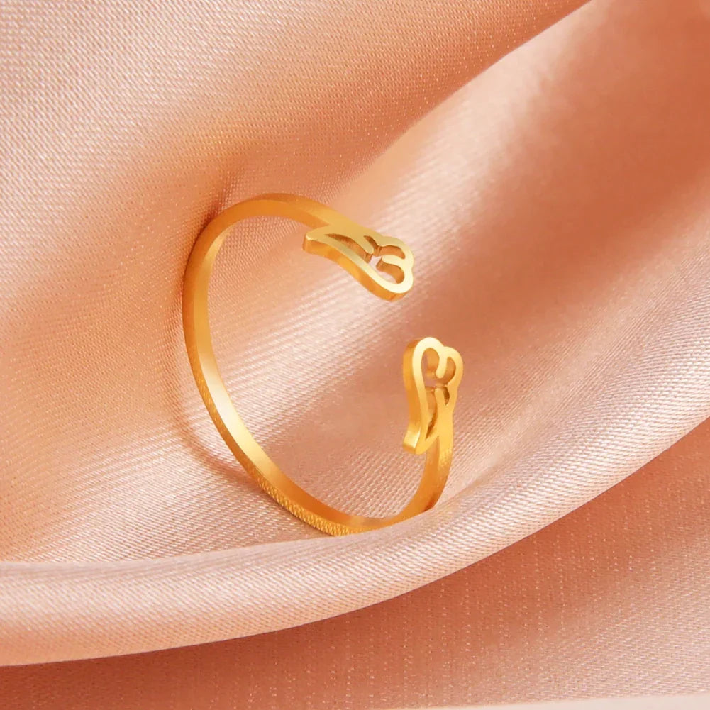Bague ailes d'ange femme or