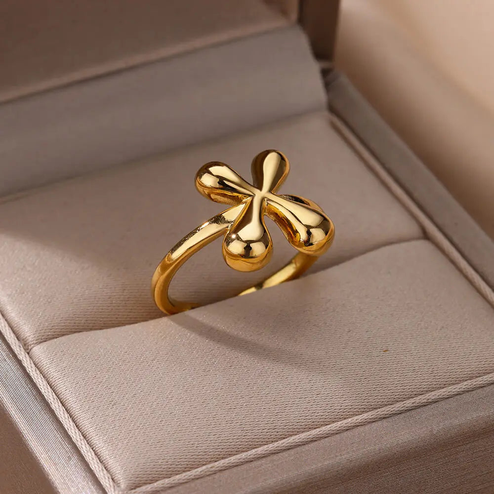 Bague ajustable personnalisée avec initiale