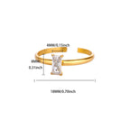 Bague ajustable avec pierre de naissance rectangulaire