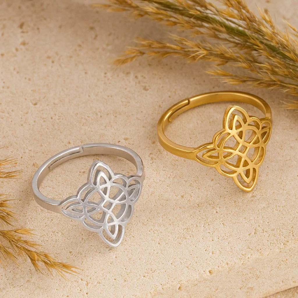 Adjustable Ring Witch's Knot Eternal Protection 