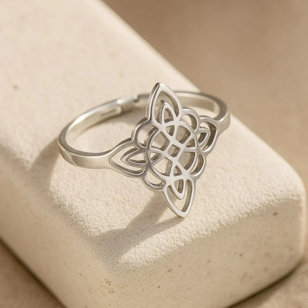 Adjustable Ring Witch's Knot Eternal Protection 