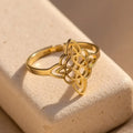 Adjustable Ring Witch's Knot Eternal Protection 