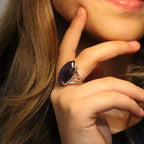 Silver Amethyst Ring for Women