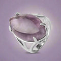 Silver Amethyst Ring for Women