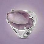 Silver Amethyst Ring for Women