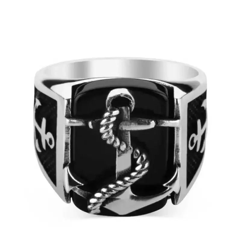 Bague ancre homme