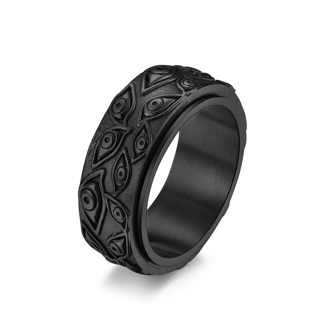 Anti-Stress Rotating Eye Ring Black
