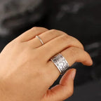 Ring Band with Ethnic Style Fish