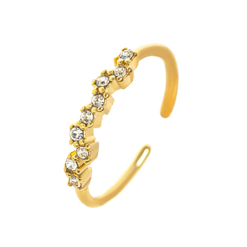 Ring Band with Zircon Birthstone