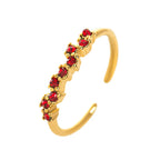 Ring Band with Zircon Birthstone