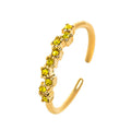 Ring Band with Zircon Birthstone