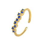 Ring Band with Zircon Birthstone