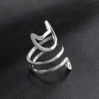 Silver Cat Ring Band