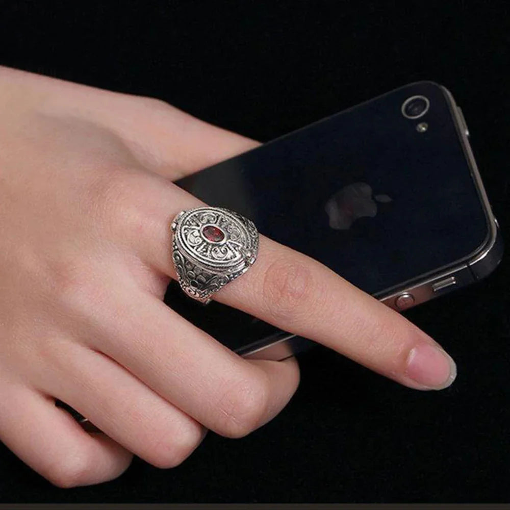 Ethnic Style Ring Band with Opening