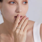 Elegant Style Ring Band with Pearls