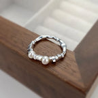 Elegant Pearl Band Ring