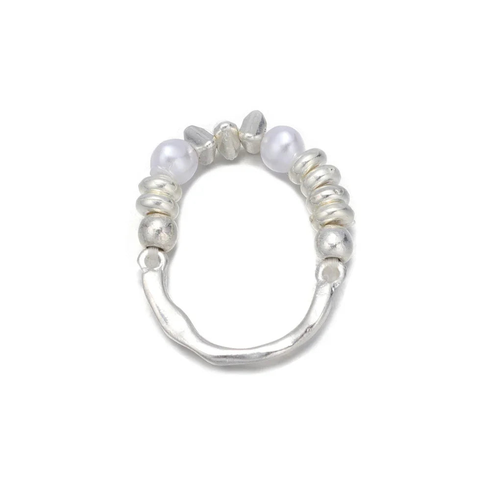 Elegant Pearl Band Ring
