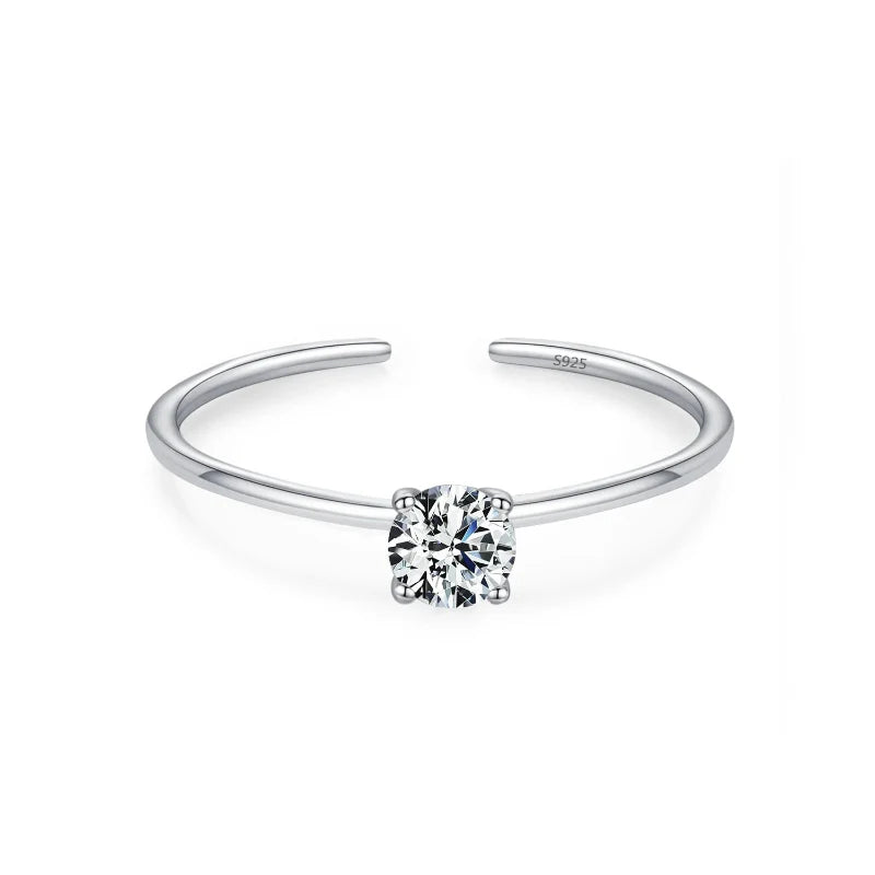 Colored Zircon Birthstone Ring Band