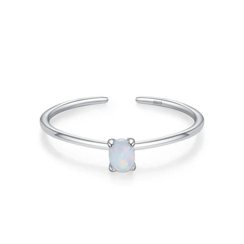 Colored Zircon Birthstone Ring Band