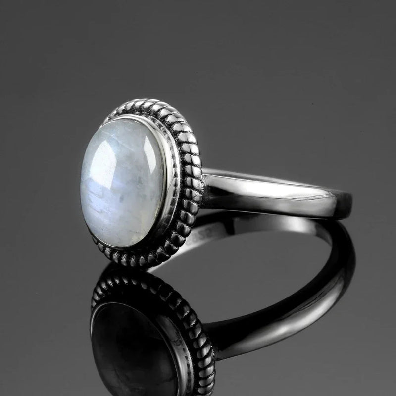 Bague Anneau Fertilité Pierre de Lune