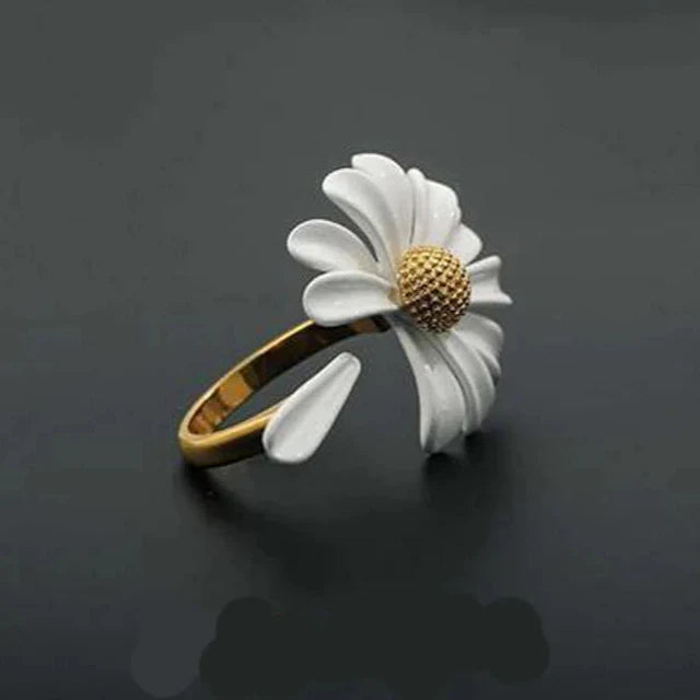 Bague Anneau Fleur de Marguerite Stylée