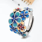 Colored Flower Ring Band