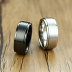 Men's Spinning Anti-Stress Ring Black