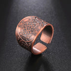 Men's Ring Metatron Cube Rose Gold