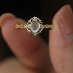 Ring Band for Women Moonstone