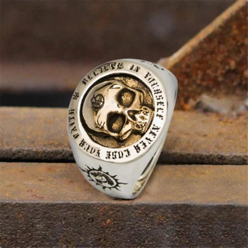Men's Ring Band Skull