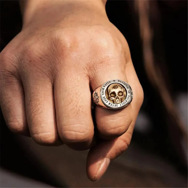 Men's Ring Band Skull
