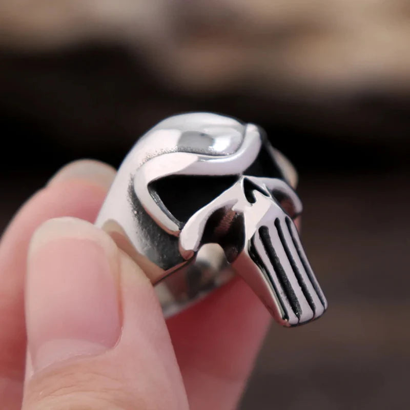 Men's Skull Head Ring Band