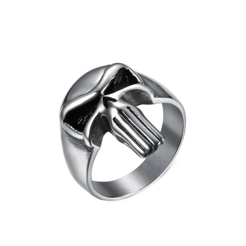 Men's Skull Head Ring Band