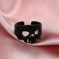 Black Skull Head Ring Band