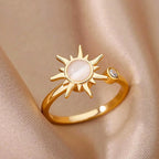 Anti-Stress Ring Spinning Sun Gold