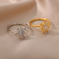 Anti-Stress Ring Spinning Sun Silver