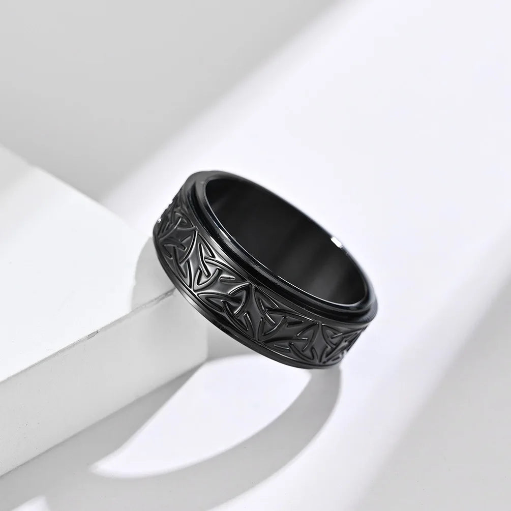 Viking Anti-Stress Ring Men Women black